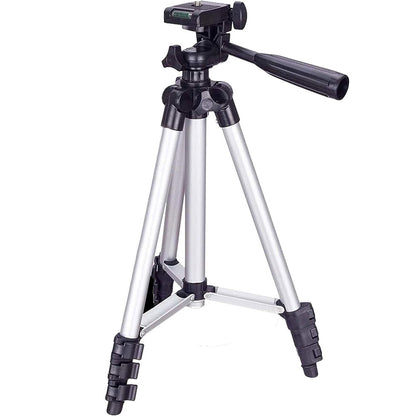 Aluminum Travel Tripod 40 Inch with 360-Degree Pan Head and Phone Mount - Image 2