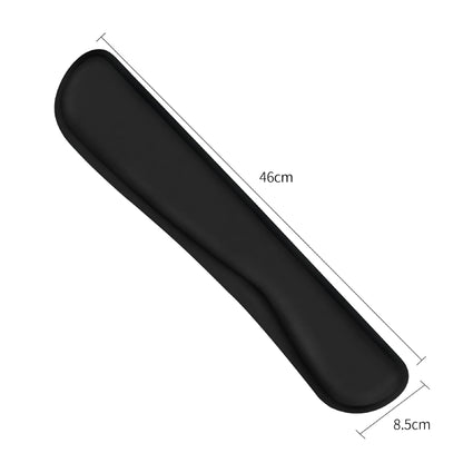 Memory Foam Keyboard Wrist Rest with Anti-Slip Base for Office and Gaming, Black - Image 3