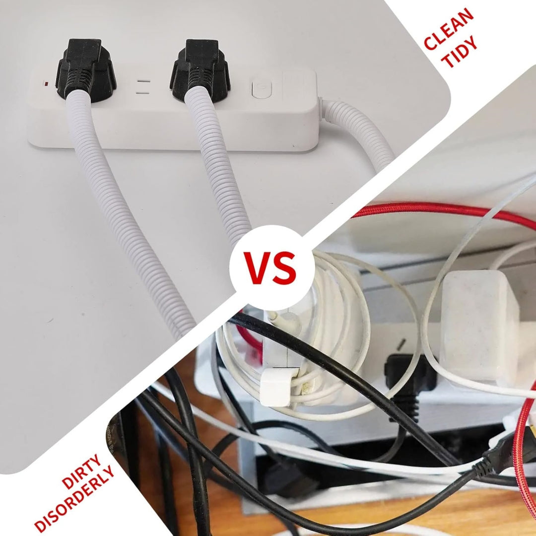Pet-Safe Cable Protector Sleeve, 30 ft Bite-Resistant Cord Cover, 13 mm, White - Image 3