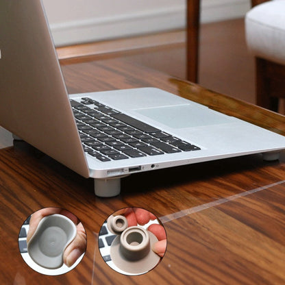 Silicone Laptop Cooling Feet, Stick-On Notebook Riser Pads, Set of 4 - Image 5