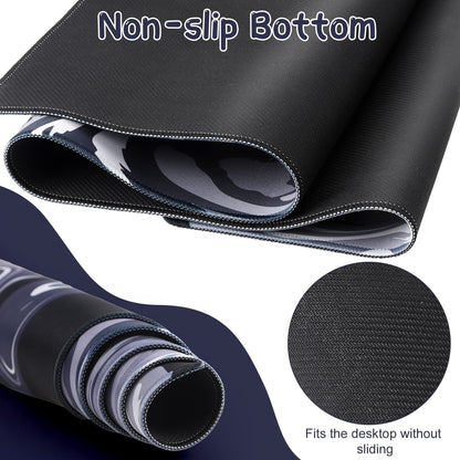 Extra-Large Cloud Print Mouse Pad, 35.4 x 15.7 Inch Desk Mat with Stitched Edges - Image 3