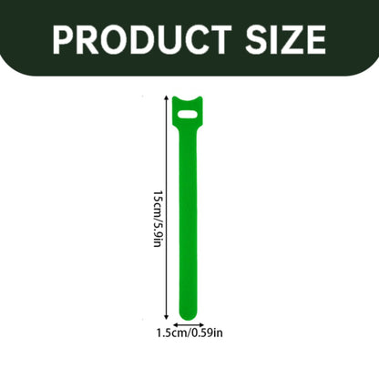 Reusable Hook-and-Loop Cable Ties, Adjustable Cord Straps 0.59 x 5.9 Inch, Pack of 10 - Image 2
