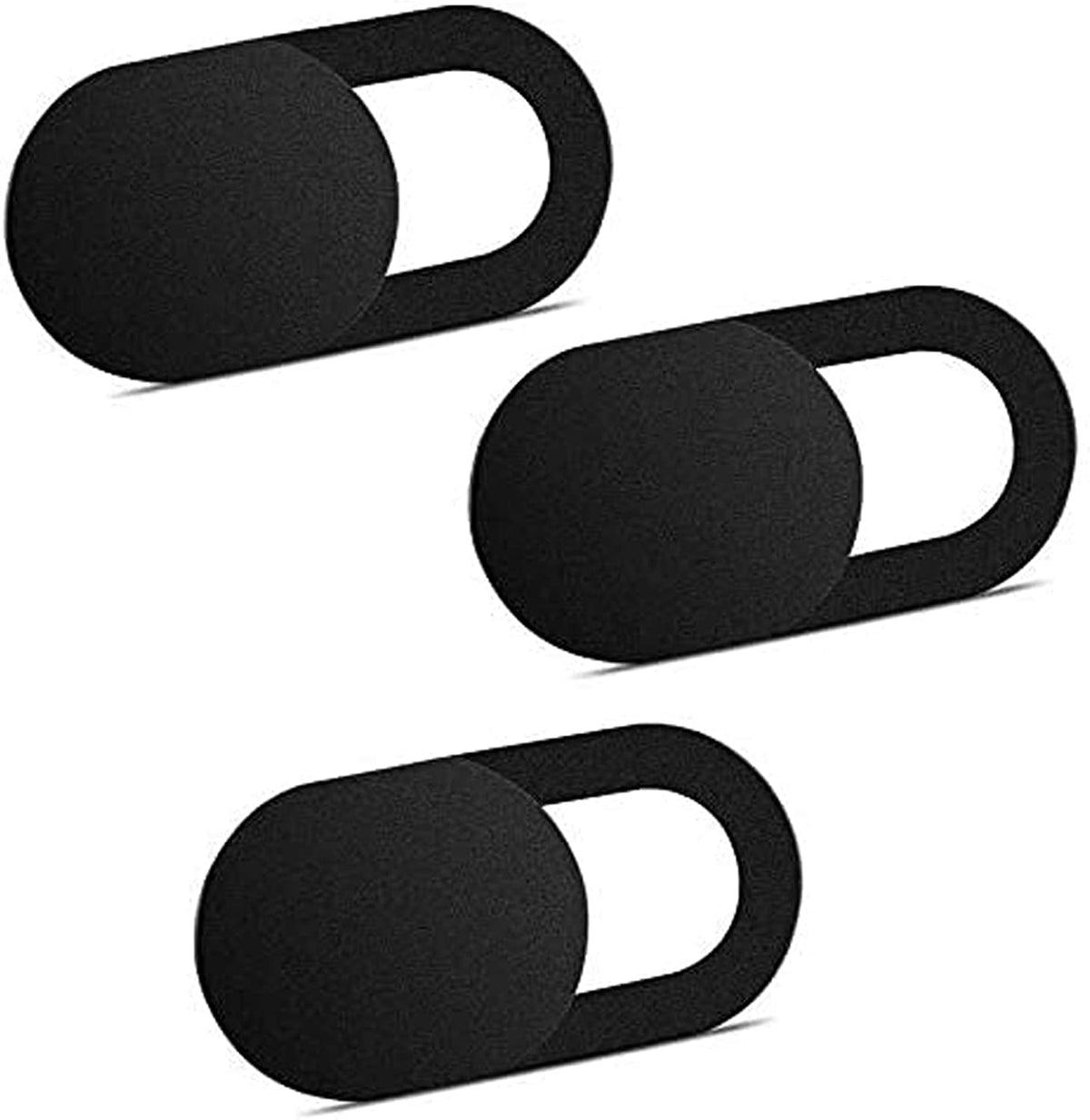 Ultra-Thin Webcam Privacy Covers, 0.027 Inch Slide Shutters for Laptops and Tablets, 3-Pack