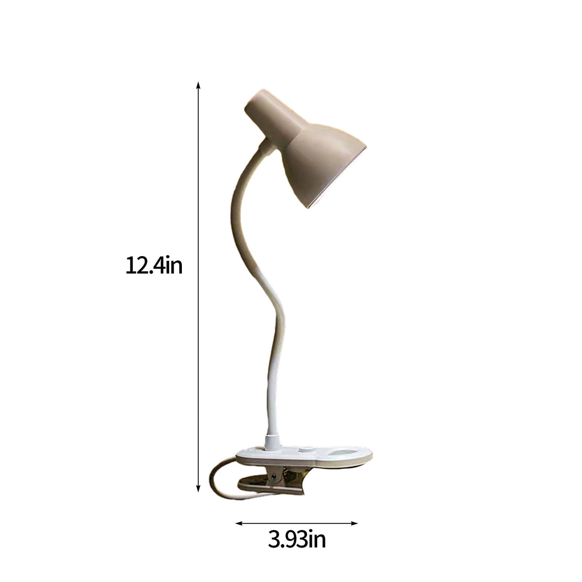 Clip-On Reading Light with 16 LEDs and 3 Brightness Modes, USB-Powered Gooseneck Lamp - Image 6
