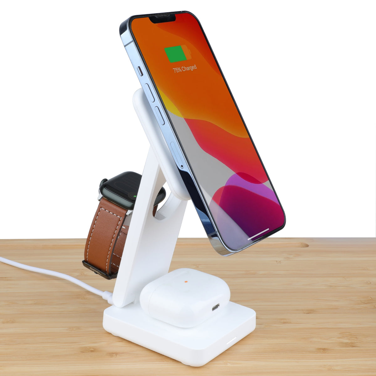 3-in-1 Foldable Magnetic Wireless Charging Station for Phone, Watch and Earbuds - Image 5