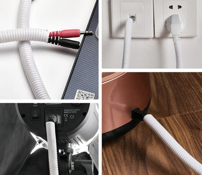 Pet-Safe Cable Protector Sleeve, 30 ft Bite-Resistant Cord Cover, 13 mm, White - Image 6