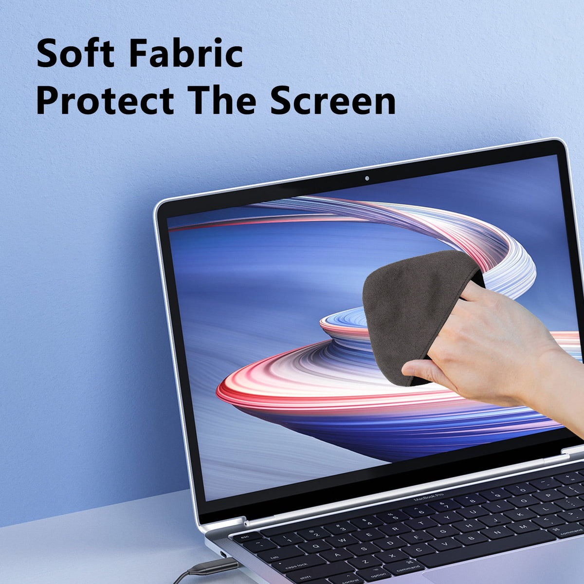 Microfiber Screen Cleaning Cloth for Laptops, Phones and Mirrors, Reusable Lint-Free Wipe - Image 6