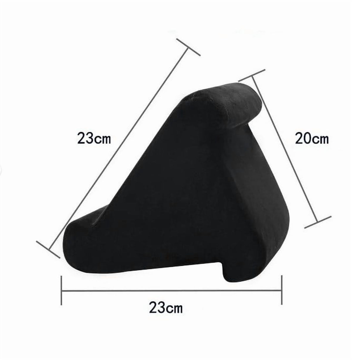 Soft Tablet Pillow Stand with Side Pocket, Lap Holder for Tablets and E-Readers - Image 3