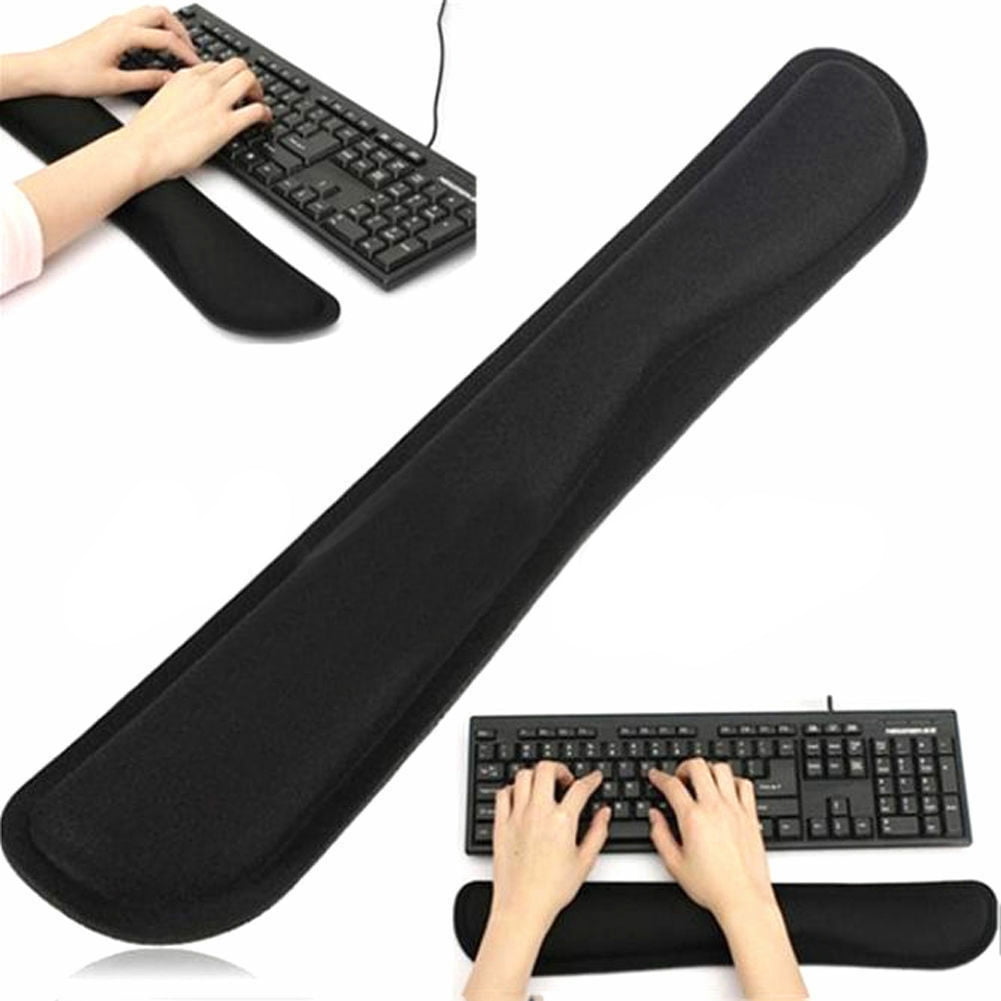 Memory Foam Keyboard Wrist Support Pad, Ergonomic Typing Cushion, Black - Image 2