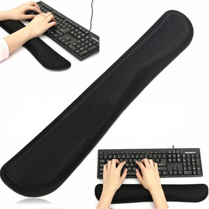 Memory Foam Keyboard Wrist Support Pad, Ergonomic Typing Cushion, Black - Image 2