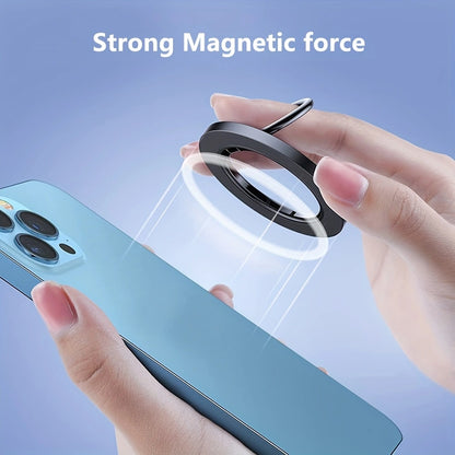 Magnetic Phone Ring Holder with 360-Degree Rotation and Adjustable Kickstand - Image 5