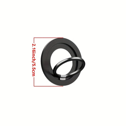 Magnetic Phone Ring Holder with 360-Degree Rotation and Adjustable Kickstand - Image 4