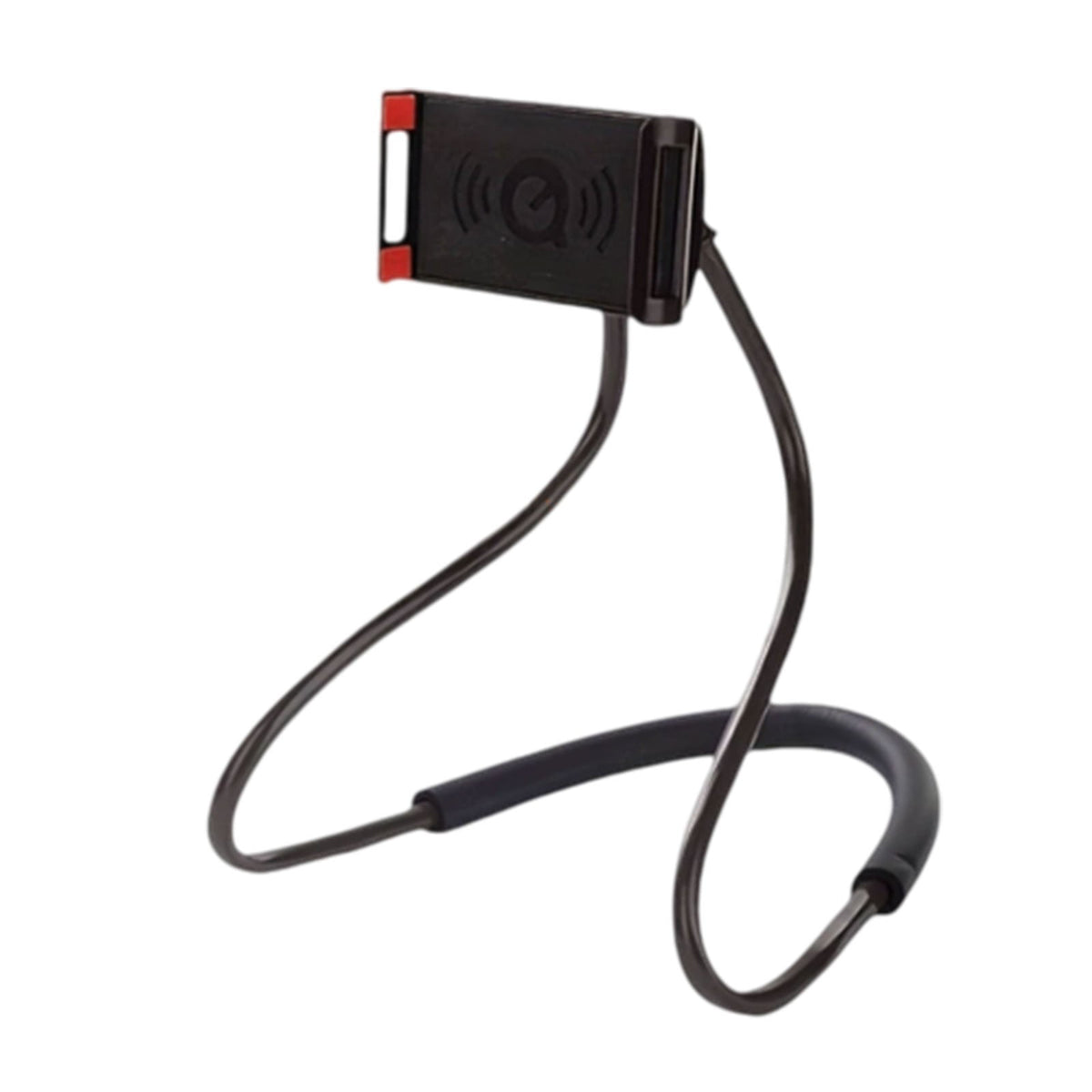 Flexible Gooseneck Phone Holder with Integrated Wireless Charging Clamp Mount