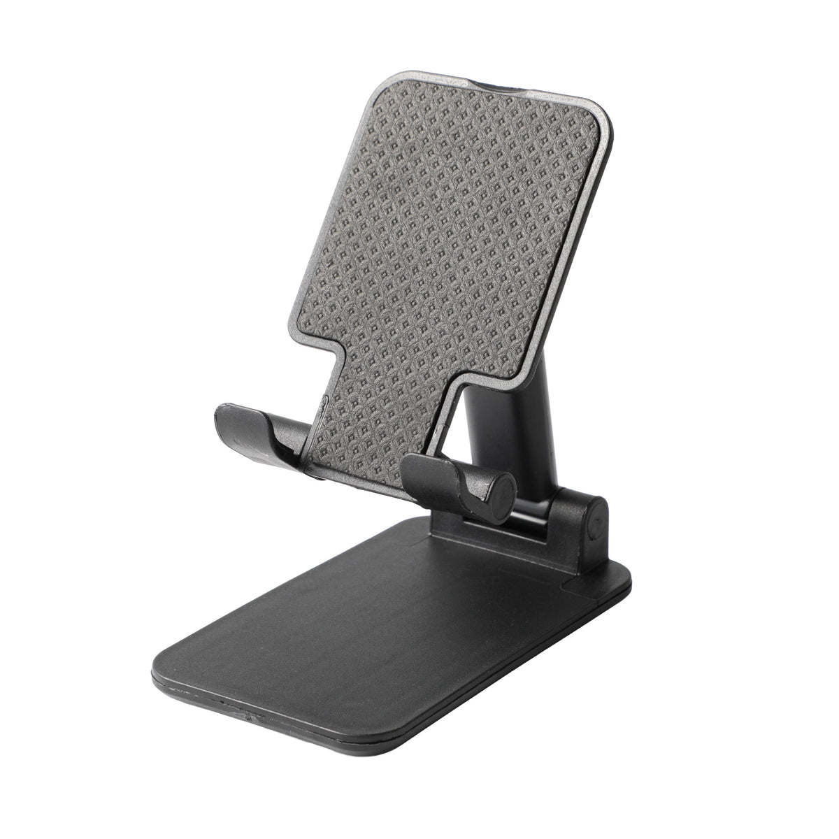 Folding Desktop Phone Stand with Adjustable Height and Tilt, Black - Image 2