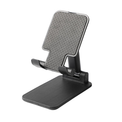 Folding Desktop Phone Stand with Adjustable Height and Tilt, Black - Image 2