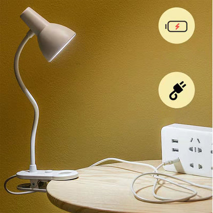 Clip-On Reading Light with 16 LEDs and 3 Brightness Modes, USB-Powered Gooseneck Lamp - Image 4