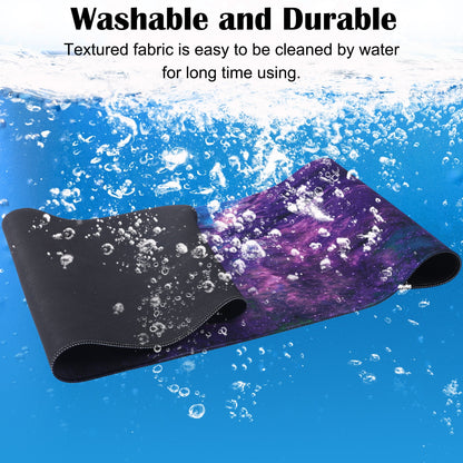 Large Topographic Desk Mat, 35.4 x 15.6 Inch Mouse Pad with Stitched Edges - Image 4