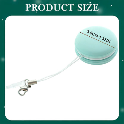 Mini Screen Cleaner Pendant with Brush and Dust Plug, Reusable Phone and Glasses Wipe, Green - Image 3