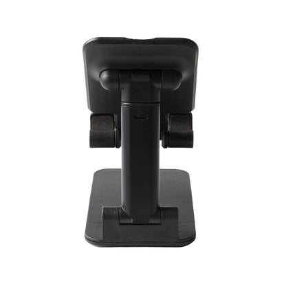 Folding Desktop Phone Stand with Adjustable Height and Tilt, Black