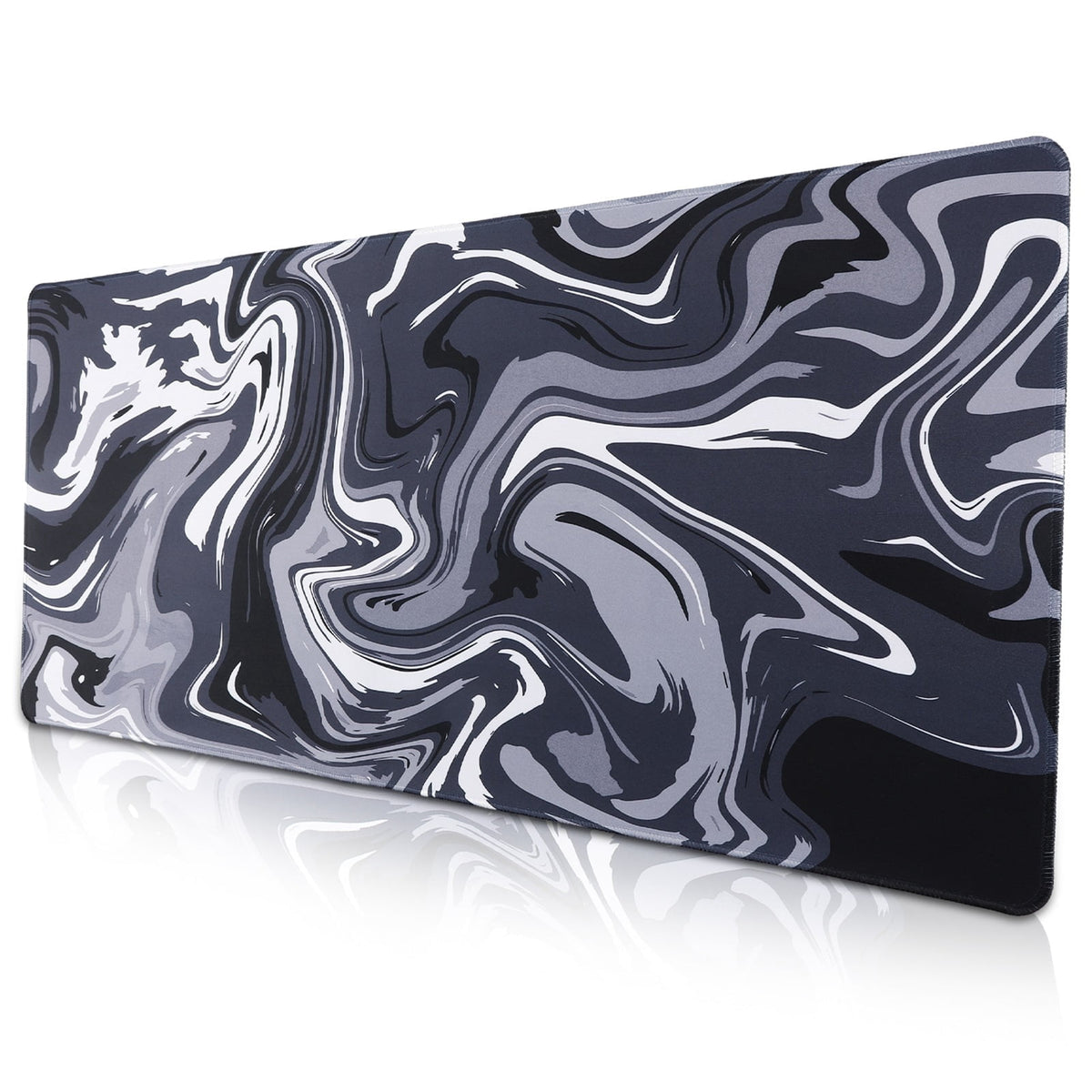 Extra-Large Cloud Print Mouse Pad, 35.4 x 15.7 Inch Desk Mat with Stitched Edges