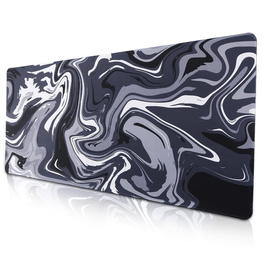 Extra-Large Cloud Print Mouse Pad, 35.4 x 15.7 Inch Desk Mat with Stitched Edges