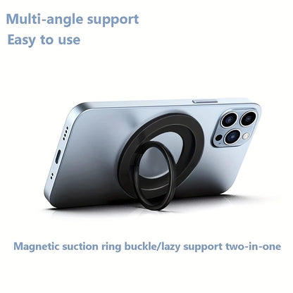 Magnetic Phone Ring Holder with 360-Degree Rotation and Adjustable Kickstand - Image 6