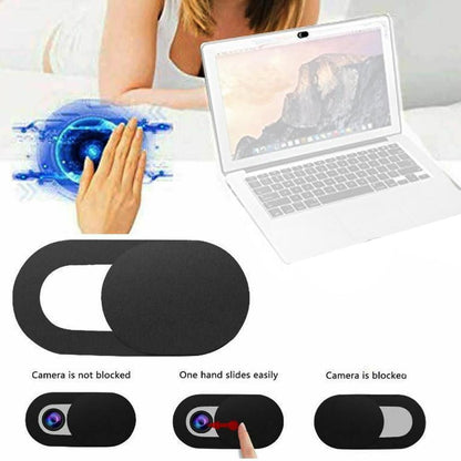 Ultra-Thin Webcam Cover Slides, 0.7 mm Black Camera Privacy Shutters, Pack of 6 - Image 2
