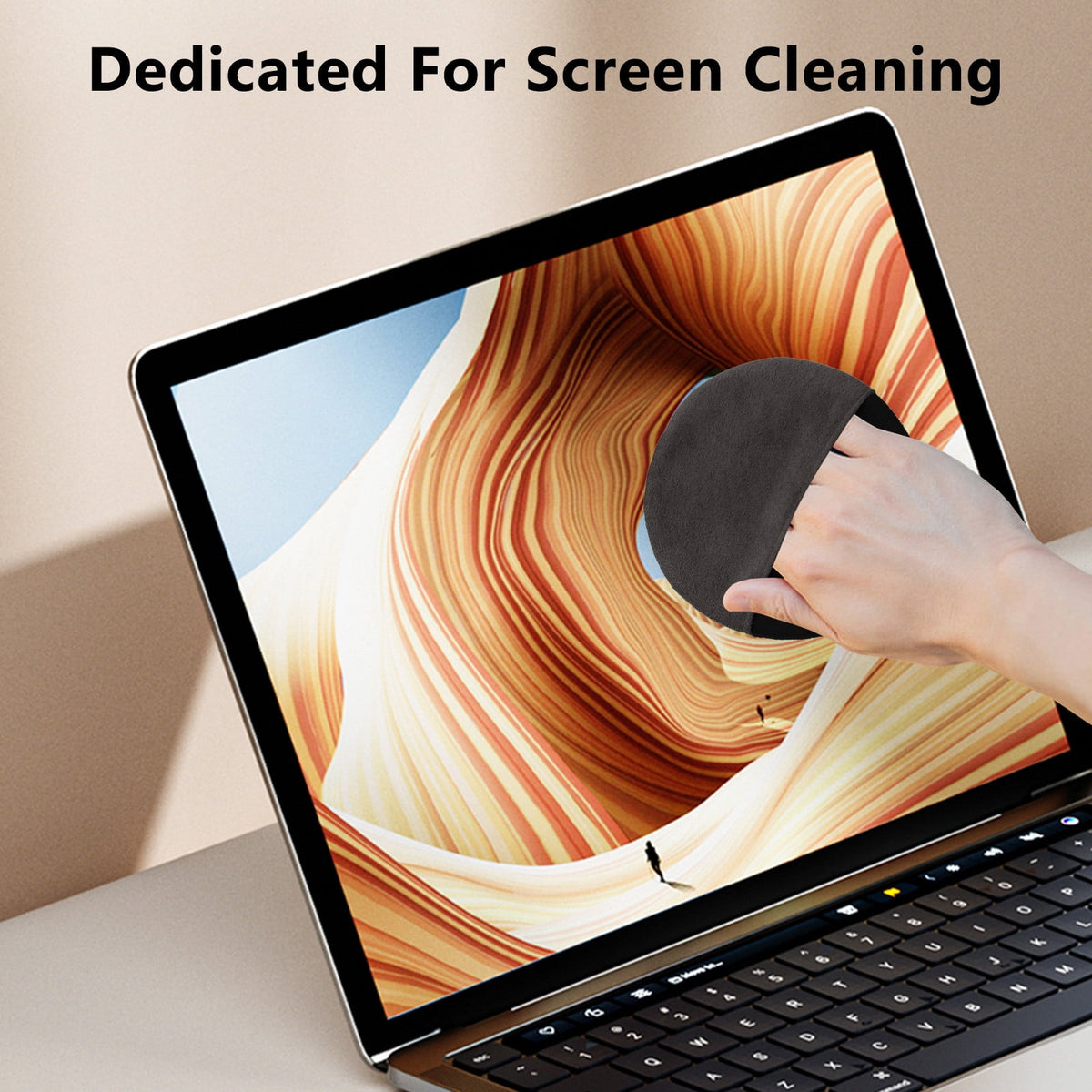 Polyester Microfiber Screen Wipe, Flat Cleaning Cloth for Monitors, Phones and Glasses - Image 2