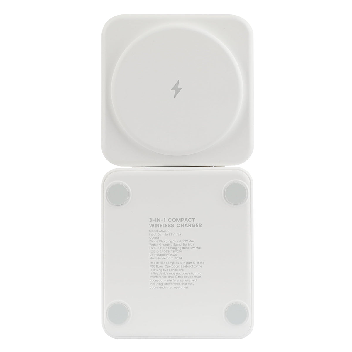 3-in-1 Foldable Magnetic Wireless Charging Station for Phone, Watch and Earbuds - Image 4